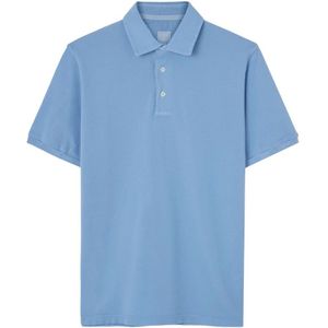 Fedeli, Heren, Tops, Blauw, Maat: S Piqué,