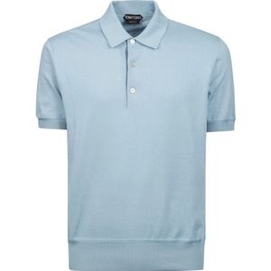 Tom Ford, Heren, Tops, Blauw, Maat: XL Katoen,