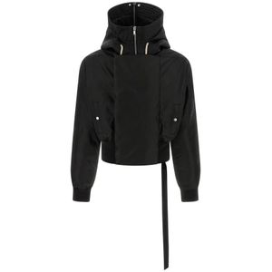 Rick Owens, Heren, Jassen, Zwart, Maat: S Nylon,