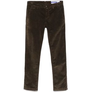 Jacob Cohën, Heren, Broeken, Bruin, Maat: W36 Corduroy,