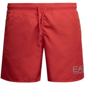 Emporio Armani Ea7, Heren, Badkleding, Rood, Maat: S Poliester,