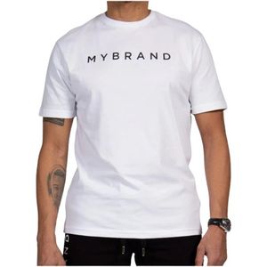 My Brand, Heren, Tops, Wit, Maat: 2XL Katoen,
