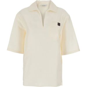 Max Mara, Dames, Tops, Wit, Maat: XS Linnen,