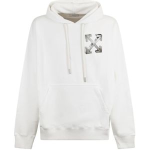 Off White, Heren, Sweatshirts & Hoodies, Wit, Maat: L