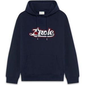 Drole de Monsieur, Heren, Sweatshirts & Hoodies, Blauw, Maat: S Katoen,