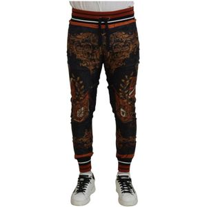 Dolce & Gabbana, Heren, Broeken, Grijs, Maat: XS Zijde,