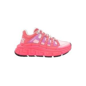 Versace Fuchsia Trigreca Sneakers , Pink , Dames , Maat: 36 EU
