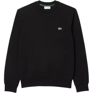 Lacoste, Heren, Sweatshirts & Hoodies, Zwart, Maat: M Katoen,