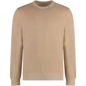 Malo, Heren, Truien, Beige, Maat: 3XL Kasjmier,