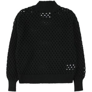 Silvian Heach, Dames, Truien, Zwart, Maat: XS Katoen,