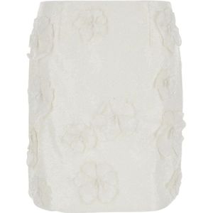 Rotate Birger Christensen, Dames, Rokken, Wit, Maat: M Poliester,