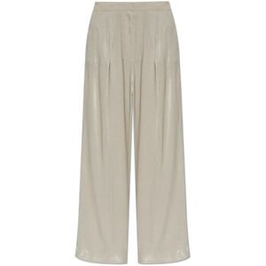 Michael Kors, Dames, Broeken, Beige, Maat: M Poliester,