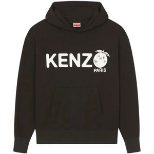 Kenzo, Heren, Sweatshirts & Hoodies, Zwart, Maat: XS Fleece,