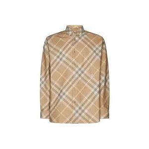 Burberry Vintage Check Patroon Geborduurd Overhemd , Multicolor , Heren , Maat: XL