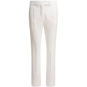 Max Mara, Dames, Broeken, Wit, Maat: S Poliester,