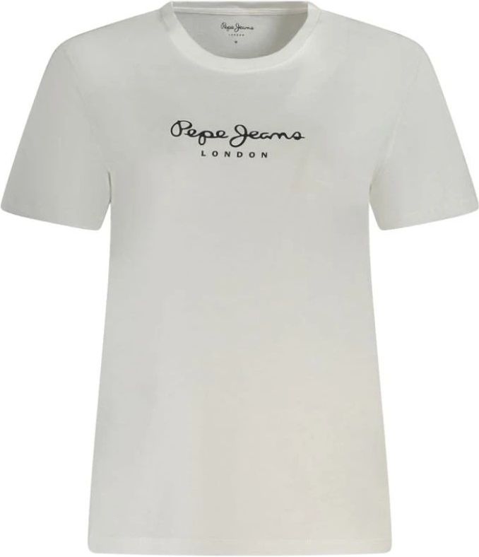 Pepe Jeans - T-shirt - Korte Mouwen - Ronde Hals - Wit - Stofmix