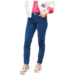 Denim Studio, Dames, Jeans, Blauw, Maat: W32 Corduroy,