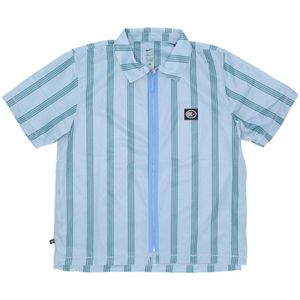 Nike, Heren, Overhemden, Blauw, Maat: L Poliester,