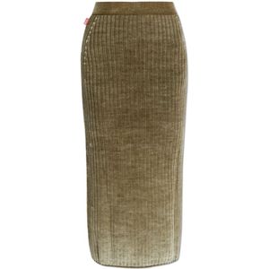 Diesel, Dames, Rokken, Groen, Maat: XS Wol,