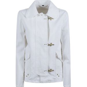 Fay, Dames, Jassen, Wit, Maat: XS Katoen,