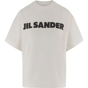 Jil Sander, Dames, Tops, Wit, Maat: M Katoen,