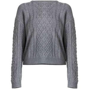 Kocca, Dames, Truien, Grijs, Maat: L Wol,