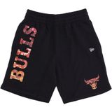 New Era - Chicago Bulls - Korte Broeken - Zwart - Officiële NBA Teamkleur