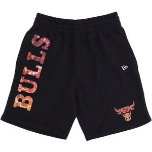 New Era - Chicago Bulls - Korte Broeken - Zwart - Officiële NBA Teamkleur