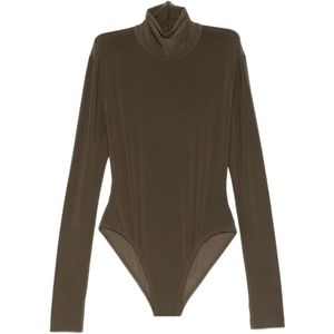 Norma Kamali, Dames, Tops, Grijs, Maat: S Jersey,