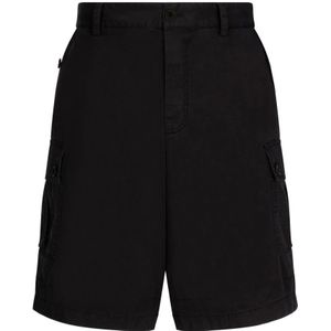 Dolce & Gabbana, Heren, Korte broeken, Zwart, Maat: XL Katoen,
