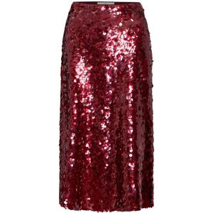 Vince, Dames, Rokken, Rood, Maat: S Poliester,
