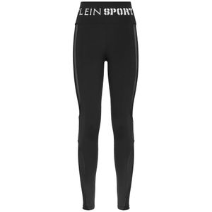 Plein Sport, Dames, Broeken, Zwart, Maat: L