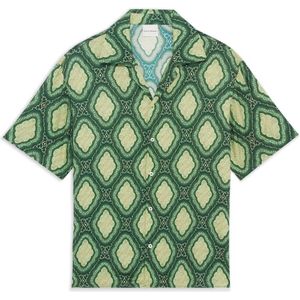 Drole de Monsieur, Heren, Overhemden, Groen, Maat: S Viscose,