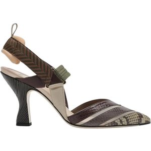 Fendi, Dames, Schoenen, Veelkleurig, Maat: 38 EU Leer,