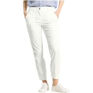 Cecil, Dames, Broeken, Wit, Maat: XL Leer,