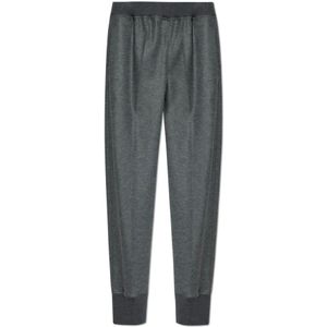 Jil Sander, Heren, Broeken, Grijs, Maat: S Wol,