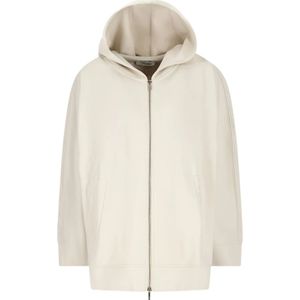 Max Mara, Dames, Sweatshirts & Hoodies, Wit, Maat: XS Katoen,