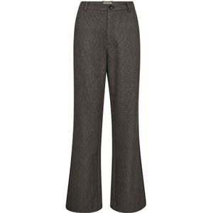 Mos Mosh - Flare Broek - Grijs - Dames - Op Maat Gemaakt - Mockingbird Stijl