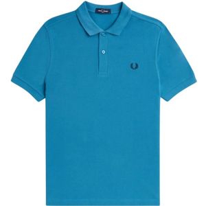 Fred Perry, Heren, Tops, Blauw, Maat: XS Piqué,