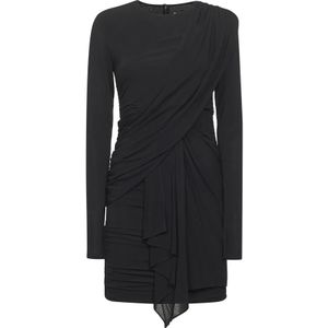 Isabel Marant, Dames, Jurken, Zwart, Maat: XS Leer,