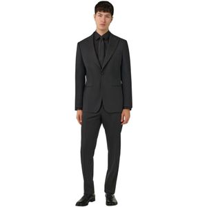 Boggi Milano, Heren, Pakken, Zwart, Maat: XS Wol,