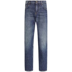 Dolce & Gabbana, Heren, Jeans, Blauw, Maat: M Denim,