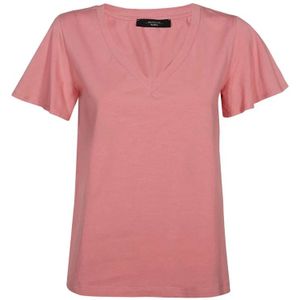 Weekend Max Mara, Dames, Tops, Roze, Maat: M Katoen,