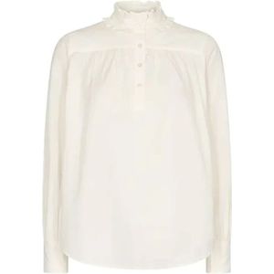 MOS Mosh, Dames, Blouses & Shirts, Beige, Maat: M