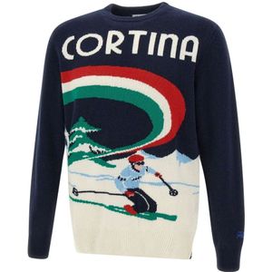 MC2 Saint Barth, Heren, Truien, Blauw, Maat: L Wol,