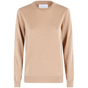 Malo, Dames, Truien, Beige, Maat: XS Kasjmier,