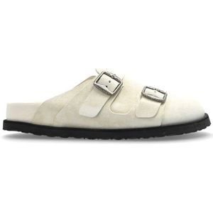 Birkenstock, Heren, Schoenen, Beige, Maat: 41 EU Suède,