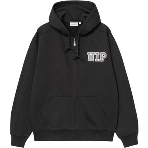 Carhartt Wip - La Hooded Mini WIP Sweat Jacket - Hoodie - Zwart - Grafische Hoodie Collectie