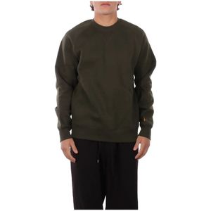 Carhartt Wip, Heren, Sweatshirts & Hoodies, Groen, Maat: S Katoen,