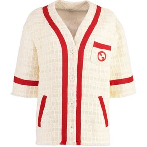 Gucci, Dames, Truien, Beige, Maat: S Katoen,